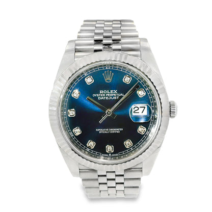 Rolex 126334 Oyster Perpetual Datejust Stainless Steel 41mm Blue Dial Watch