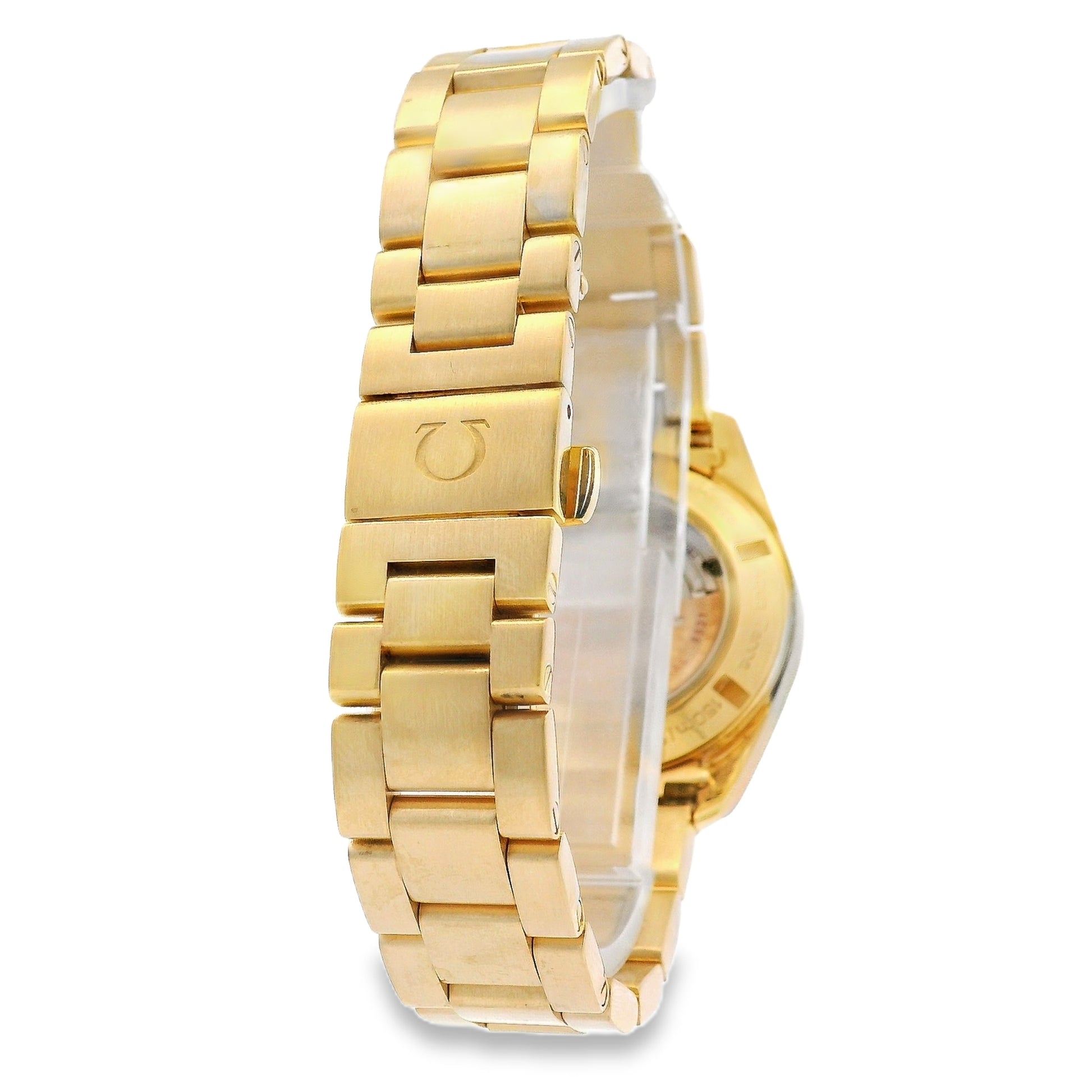 Omega 231.50.30.20.06.002 Seamaster Aqua Terra 30mm Grey Dial 18k Yellow Gold Watch — photo 10 of 15