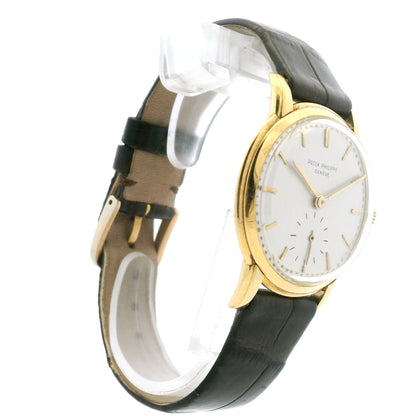 Patek Philippe 2484 Calatrava Yellow Gold Silvered Dial Watch — photo 10 of 10