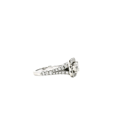 Neil Lane 14k White Gold 0.75ct Cushion Diamond Halo Engagement Ring — photo 10 of 11