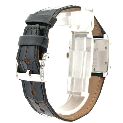 Cartier Tank Divan Mini 32mm Aftermarket Diamond Bezel Stainless Steel Watch — photo 10 of 10