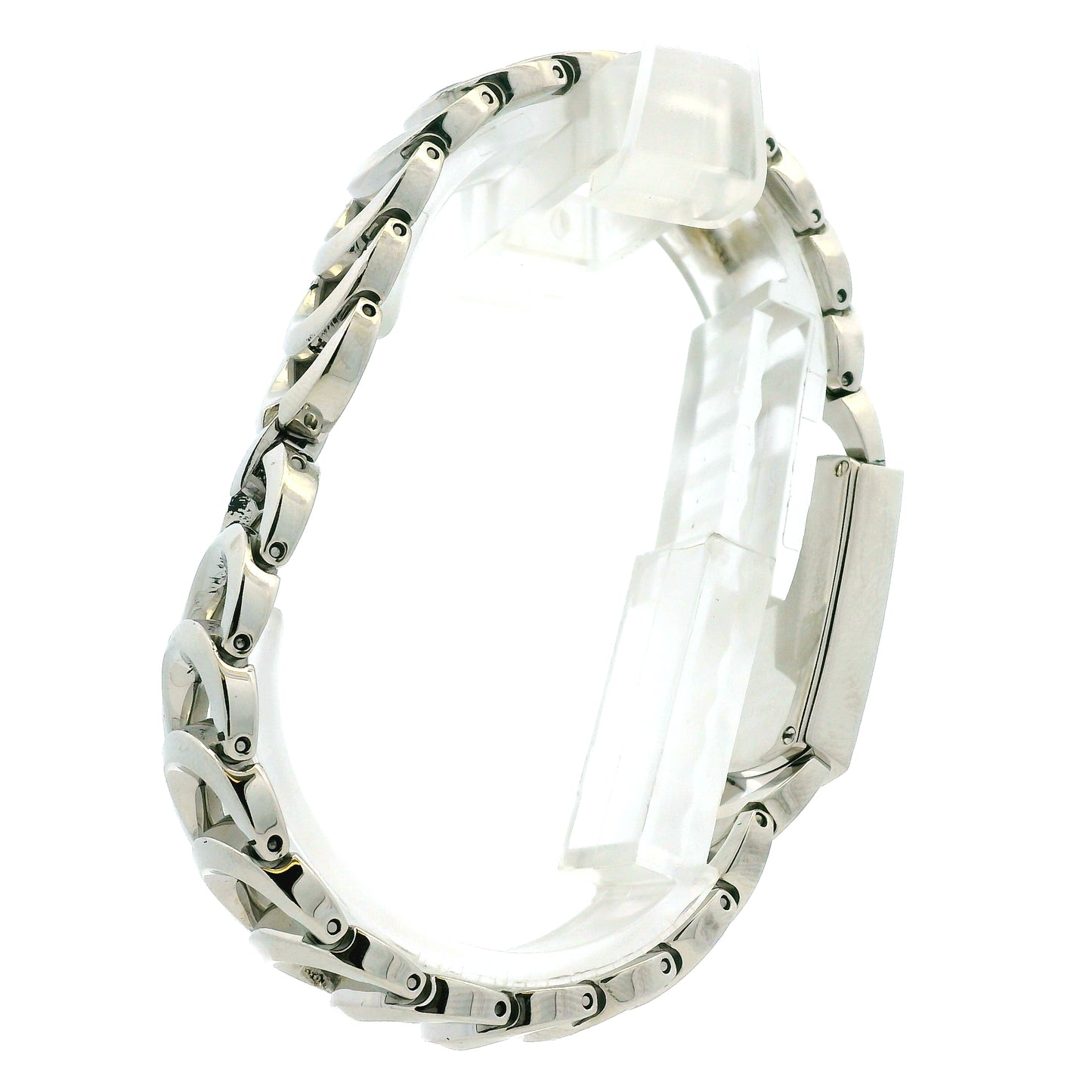 Movado Rondiro 0606007 Mother of Pearl Diamond Bezel Rectangle Stainless Steel Watch — photo 10 of 12