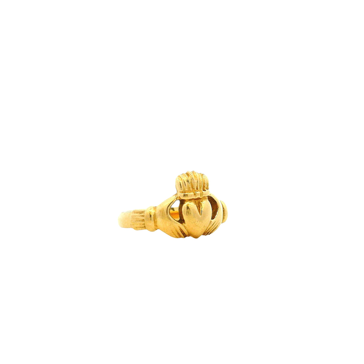 14k Yellow Gold Claddagh Irish Friendship Ring — photo 10 of 10