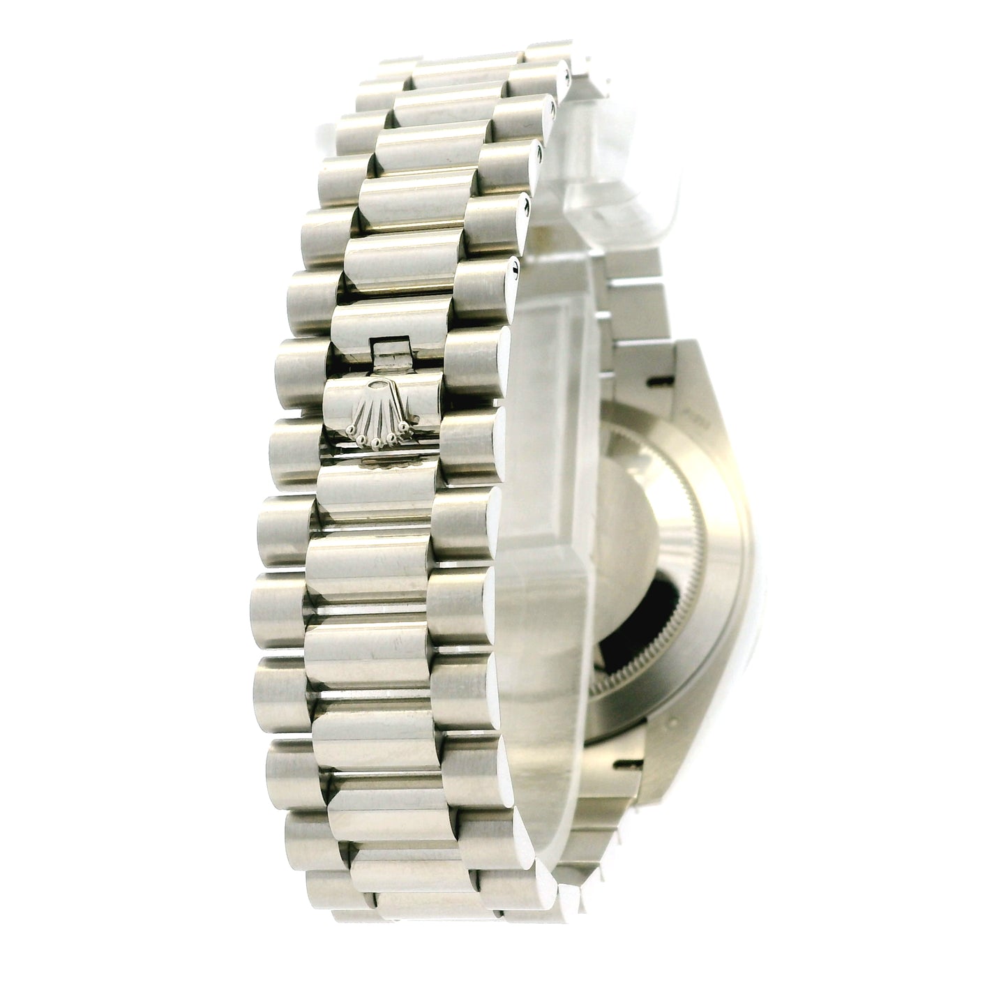 Rolex 228396TBR Day-Date 40mm Platinum Olive Green Roman Dial Watch — photo 10 of 13