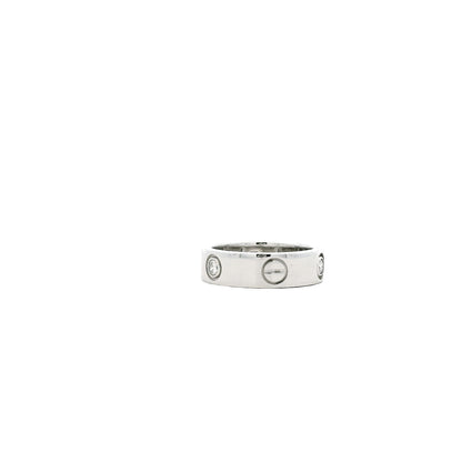 Cartier 18k White Gold 3 Diamond Love Ring — photo 10 of 10