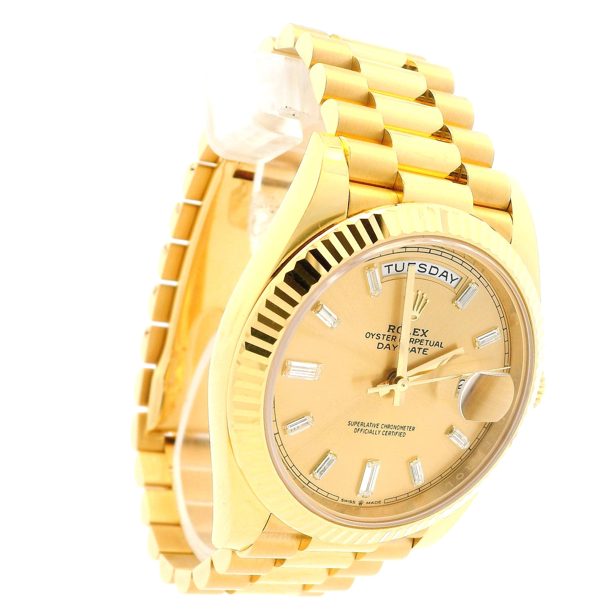 Rolex 228238 Day-Date 40mm Champagne Diamond Dial 18k Yellow Gold Watch — photo 10 of 10