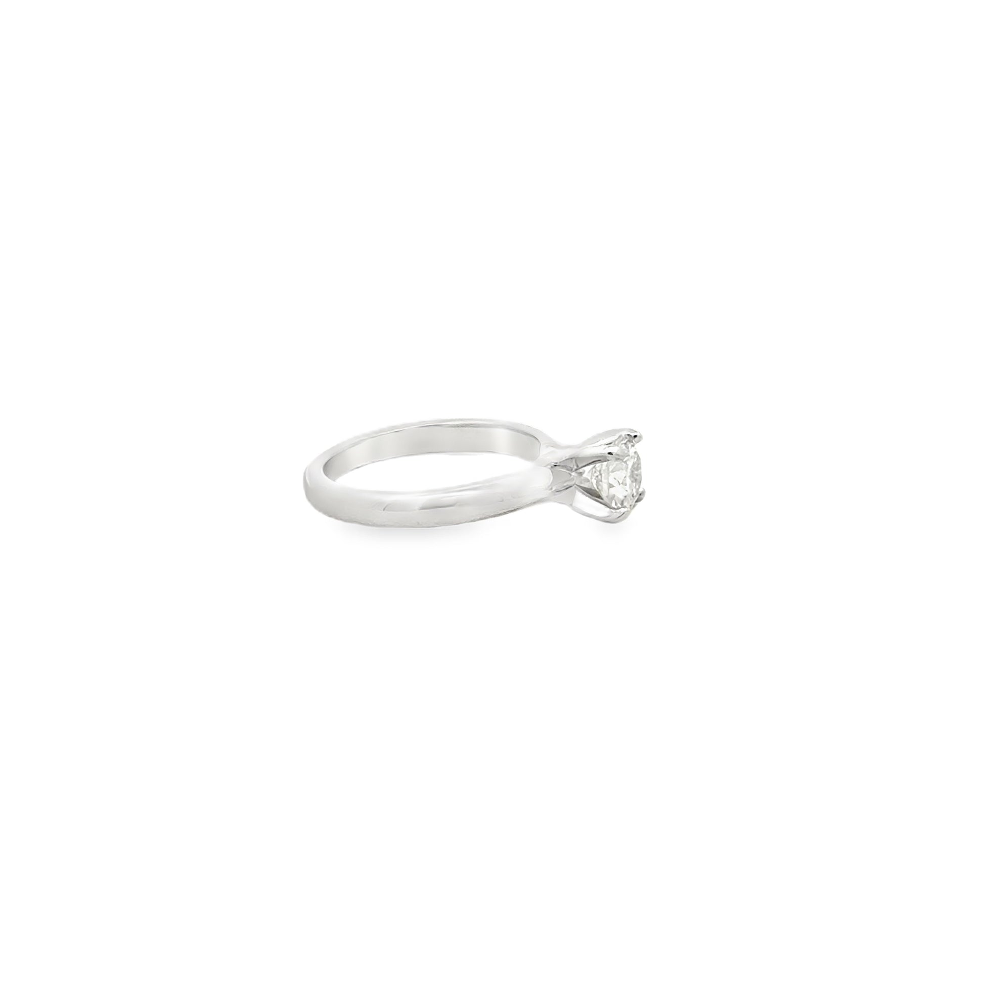 Platinum 0.75ct Round Brilliant Diamond Solitaire Engagement Ring — photo 10 of 10