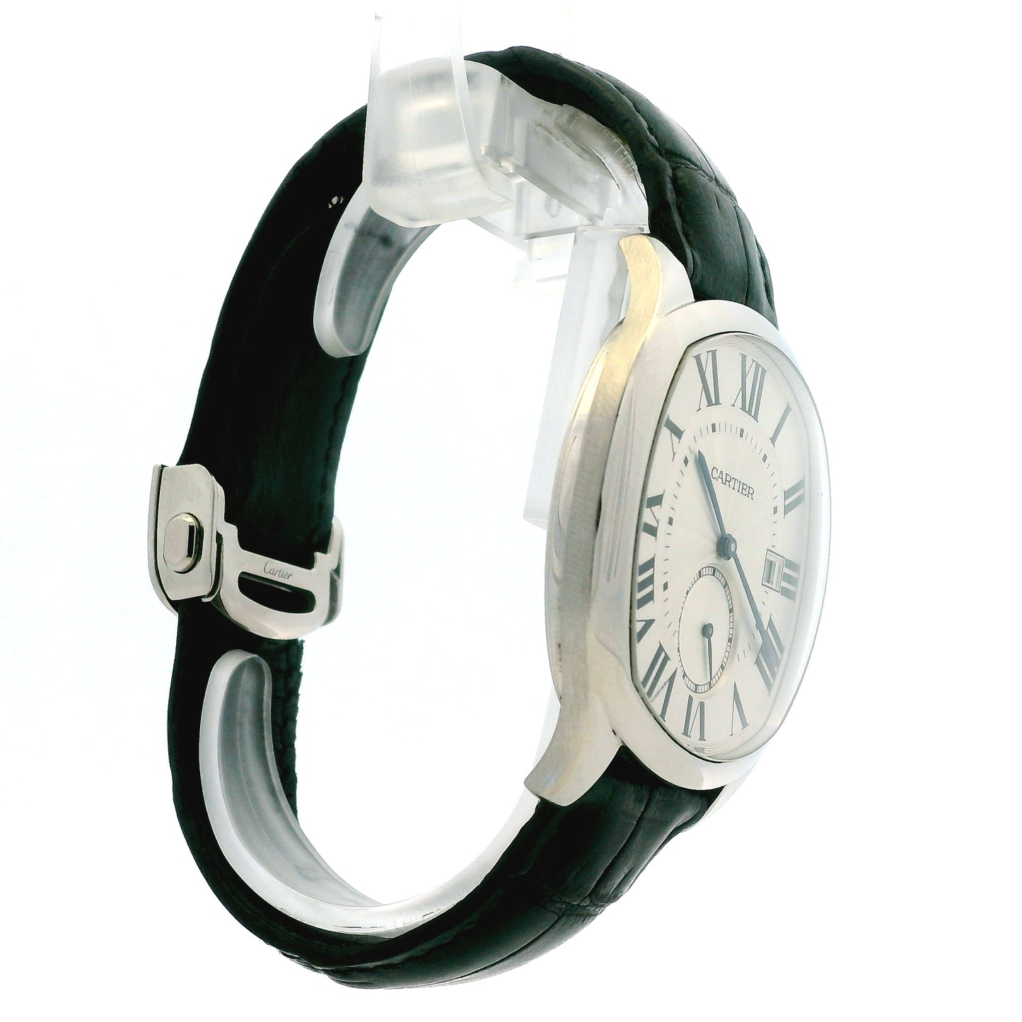 Cartier Drive De Cartier WSNM0004 40x41mm Silver Guilloché Dial Stainless Steel Watch — photo 10 of 11