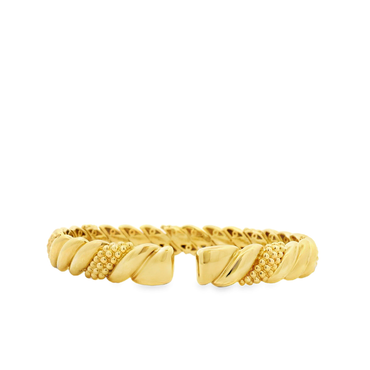 Gabriel & Co. 14k Yellow Gold Bujukan Split Bangle Bracelet — photo 10 of 11