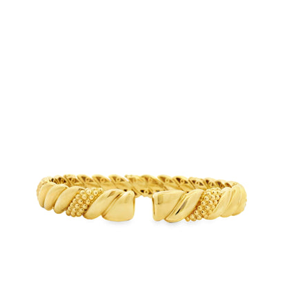 Gabriel & Co. 14k Yellow Gold Bujukan Split Bangle Bracelet — photo 10 of 11