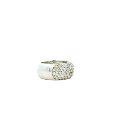18k White Gold 3.65ctw Round Brilliant Diamond Pavé Ring — photo 11 of 12