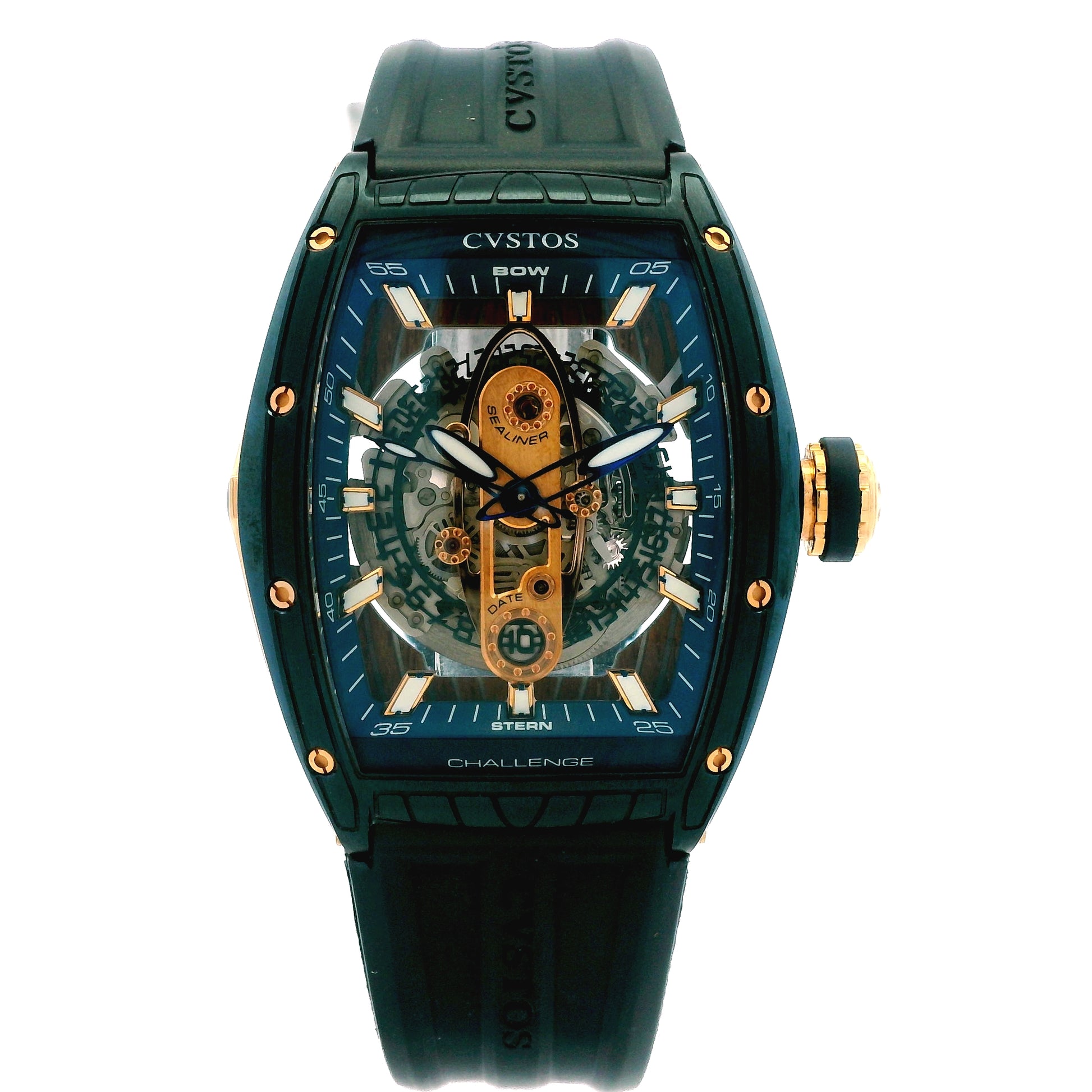 Cvstos Challenge Sealiner II Automatic Skeleton Dial Two-Tone Titanium Watch — photo 11 of 11