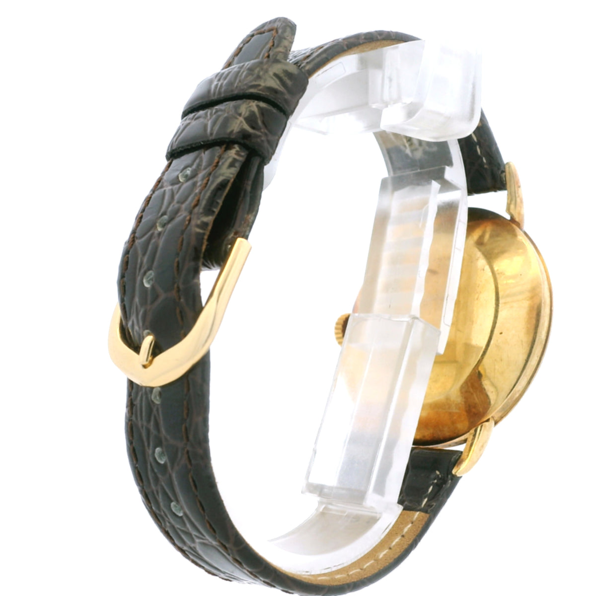 Patek Philippe Calatrava 18k Yellow Gold 35mm Champagne Dial Vintage Watch — photo 11 of 13