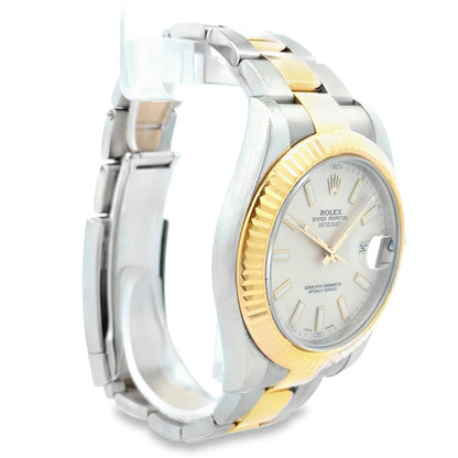 Rolex 116333 Datejust II 41mm Ivory Stick Dial Two-Tone Watch — photo 11 of 11