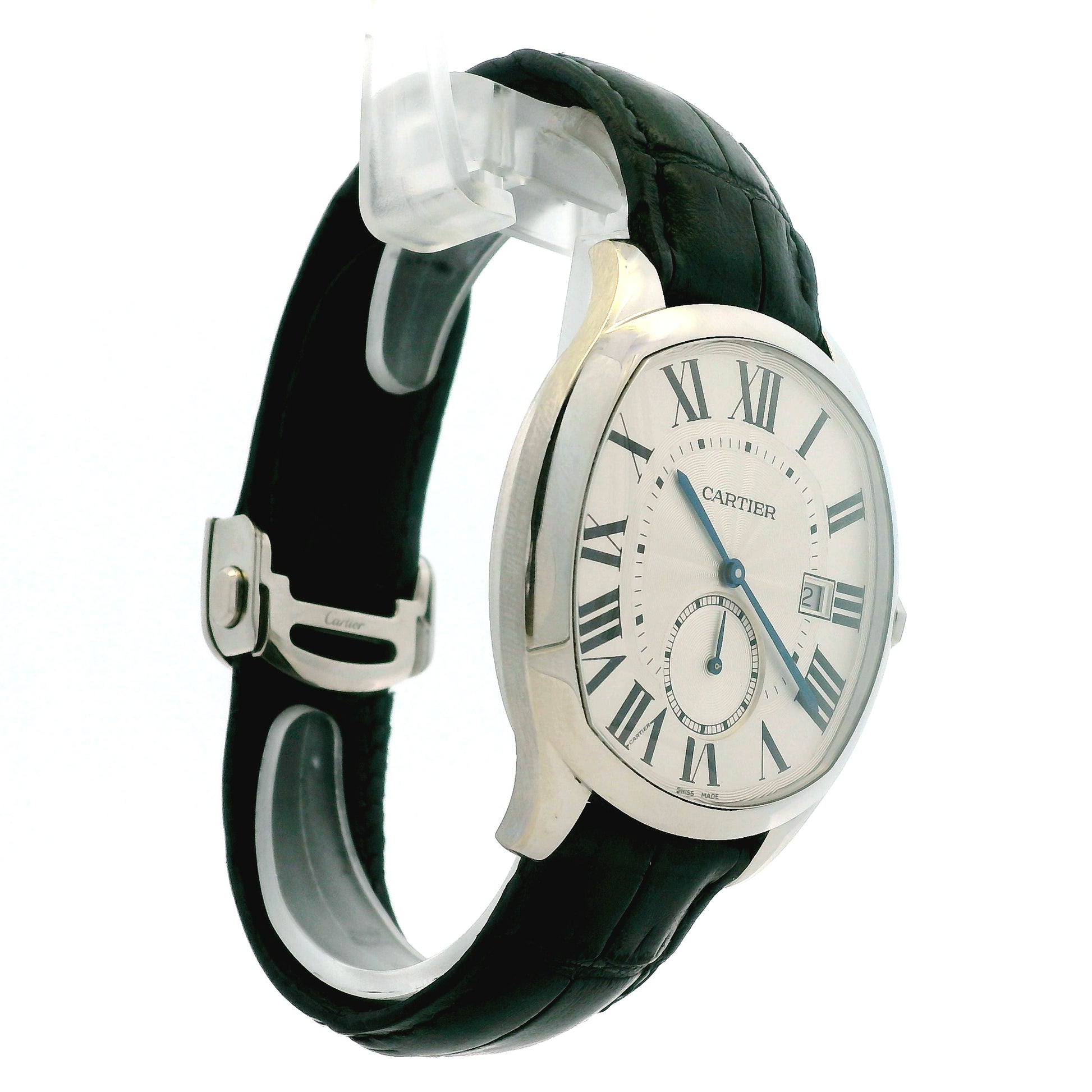 Cartier Drive De Cartier WSNM0004 40x41mm Silver Guilloché Dial Stainless Steel Watch — photo 11 of 11