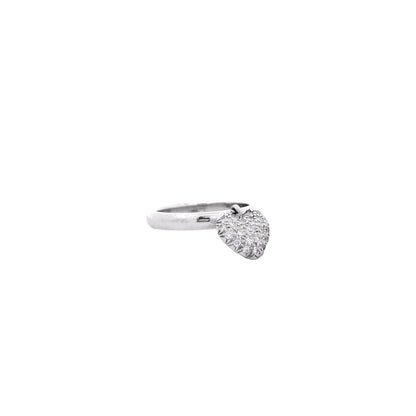 Tiffany & Co. Platinum 0.48ctw F VS Diamond Dangle Heart Ring — photo 11 of 11