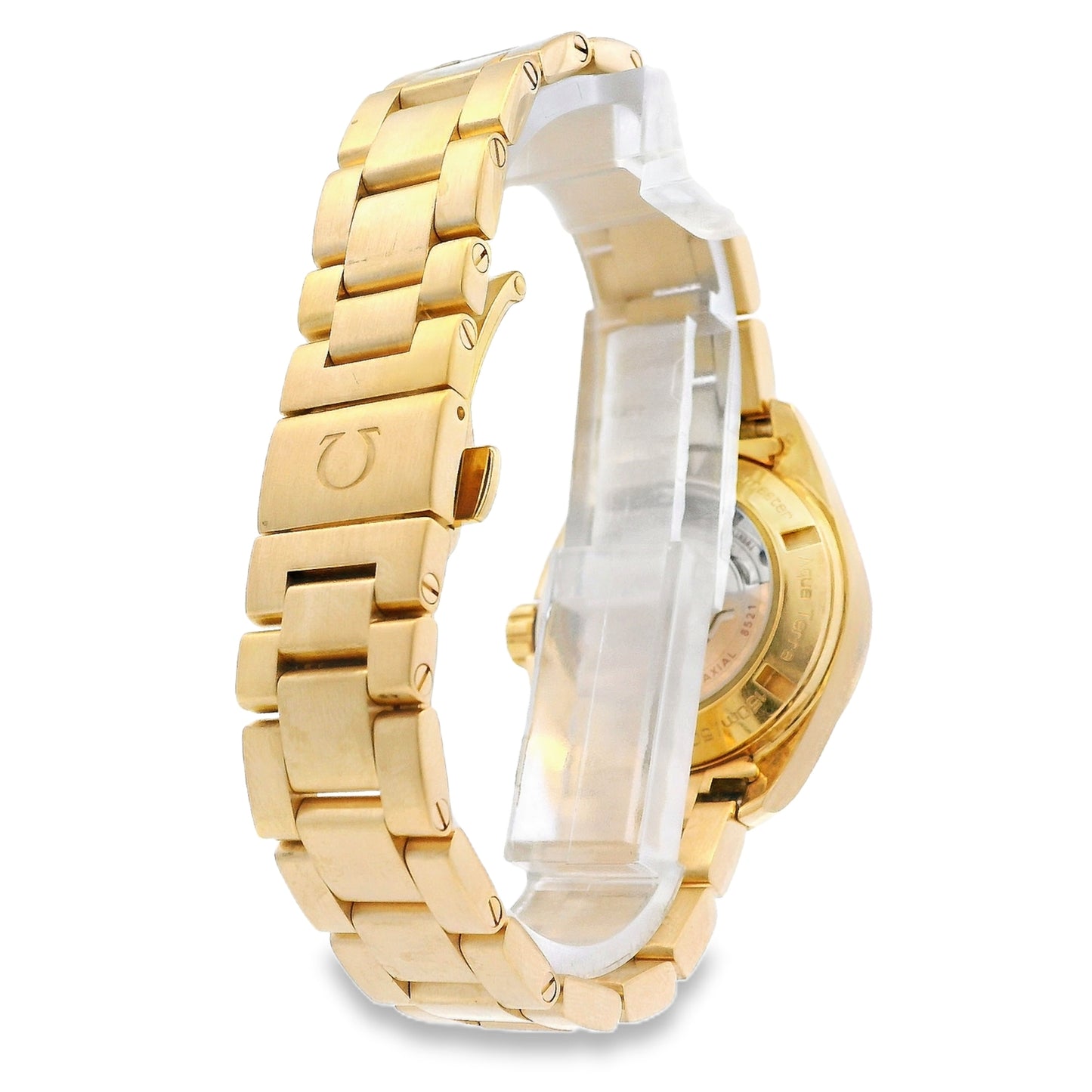 Omega 231.50.30.20.06.002 Seamaster Aqua Terra 30mm Grey Dial 18k Yellow Gold Watch — photo 11 of 15