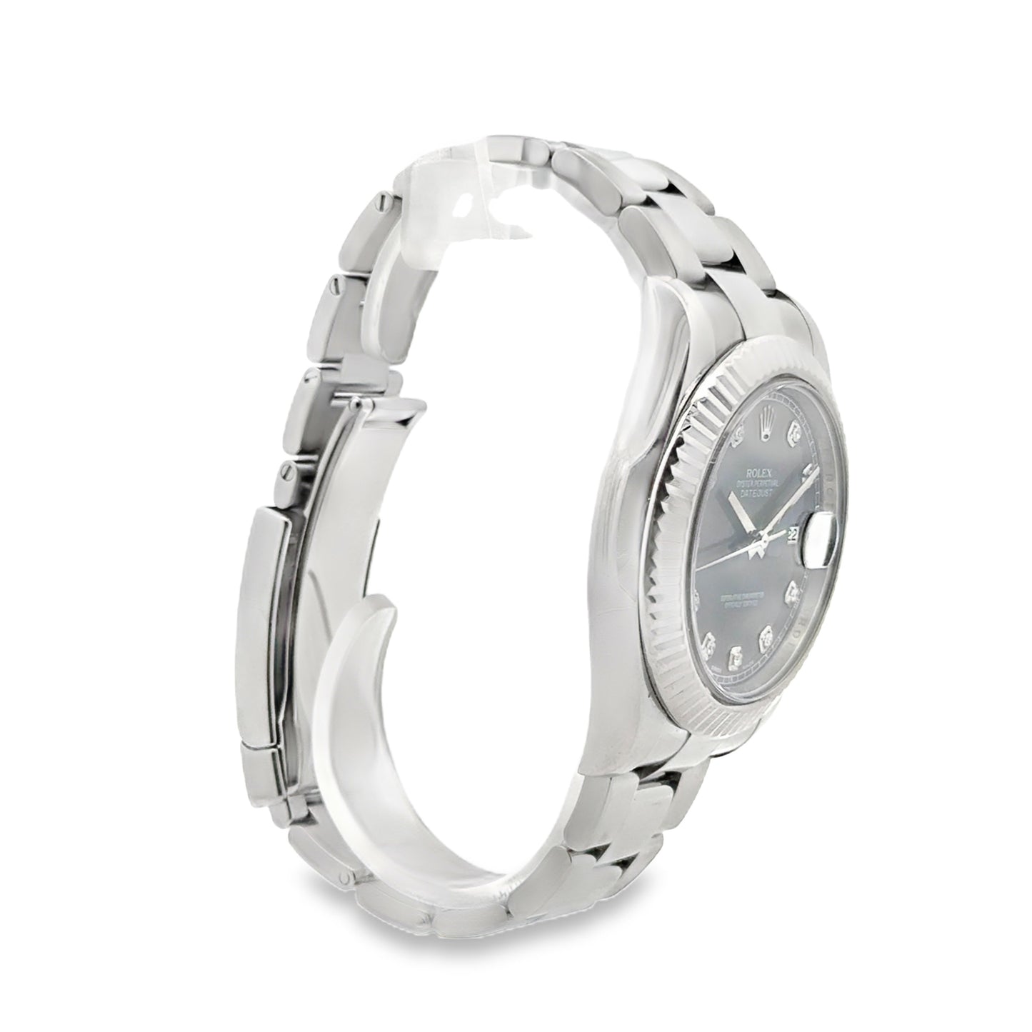 Rolex 116334 Datejust II 41mm Rhodium Diamond Dial Stainless Steel Watch — photo 11 of 11