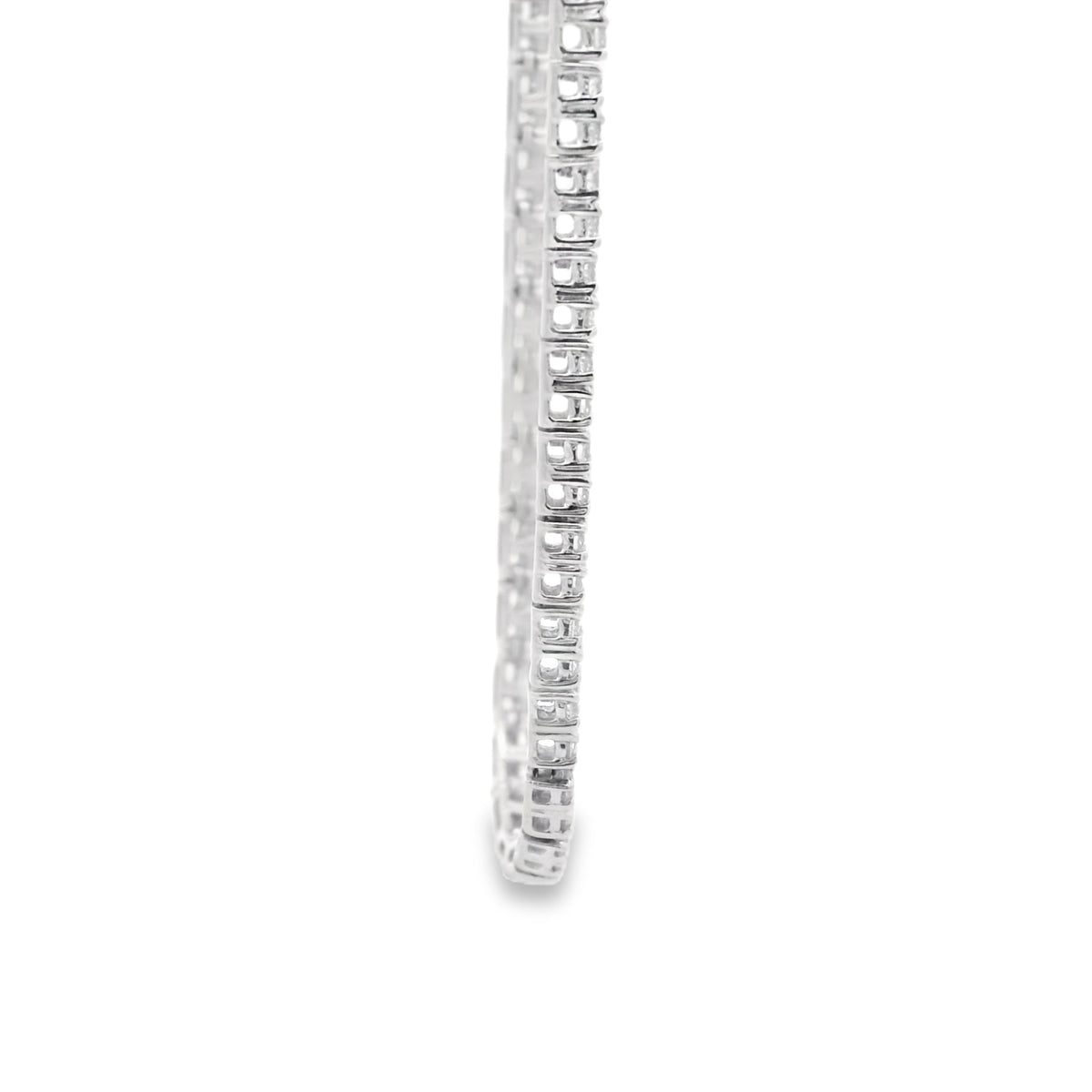 14k White Gold 2.41ctw Round Brilliant Diamond Necklace 17" — photo 12 of 16