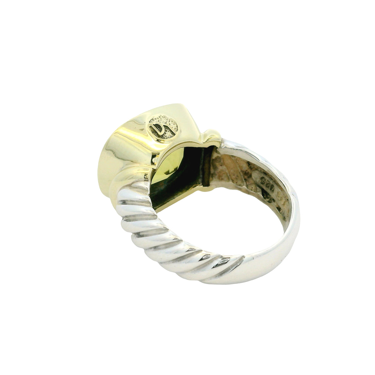 David Yurman 14k Yellow Gold & Sterling Silver Albion Lemon Citrine Ring — photo 12 of 12
