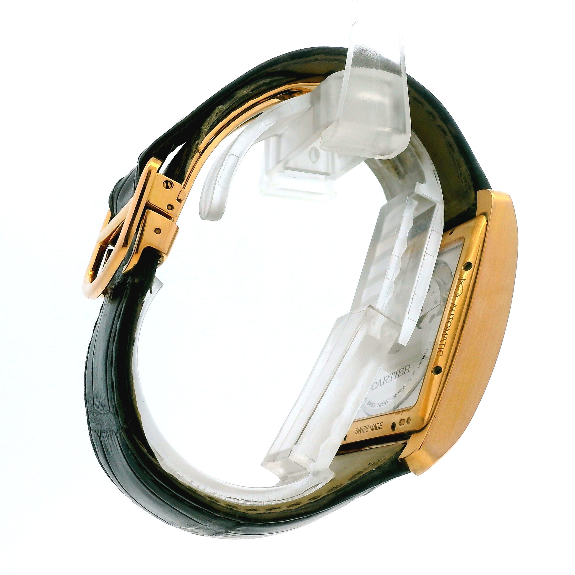 Cartier Tank 3590 18k Rose Gold 35x44mm Silver Dial Watch — photo 12 of 13