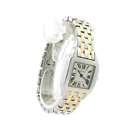 Cartier Santos 2698 Two-Tone White Dial Ladies Bracelet Watch — photo 12 of 13