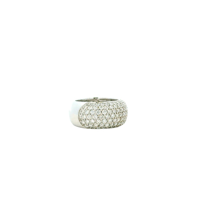 18k White Gold 3.65ctw Round Brilliant Diamond Pavé Ring — photo 12 of 12