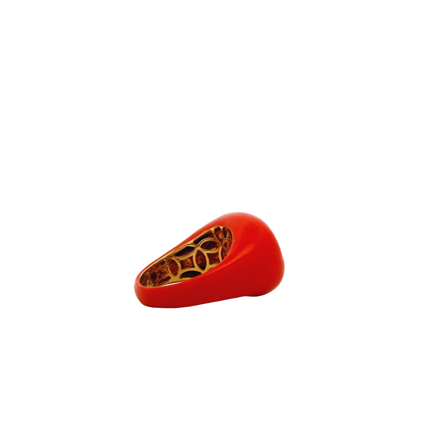 18k Yellow Gold 10.88ct Oval Rhodolite Garnet Cocktail Ring — photo 12 of 15