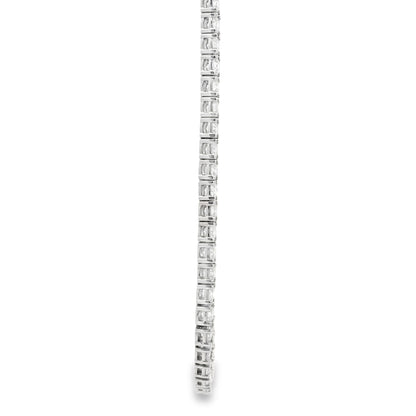 14k White Gold 11.00ctw Round Brilliant Diamond Tennis Necklace 16" — photo 13 of 14