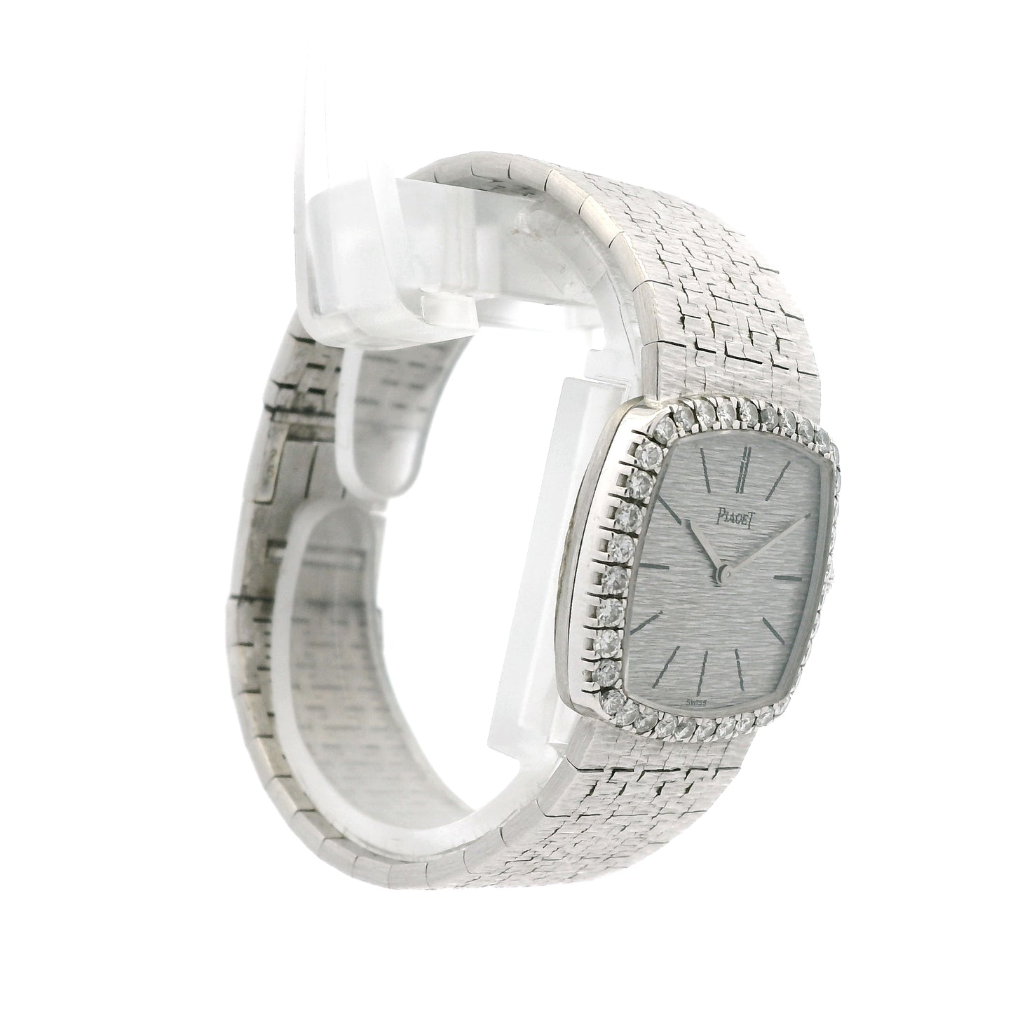 Piaget 9236 A6 18k White Gold Diamond Bezel 23mm Silver Dial Ladies Watch — photo 13 of 13