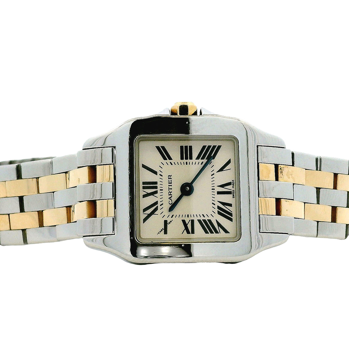 Cartier Santos 2698 Two-Tone White Dial Ladies Bracelet Watch — photo 13 of 13