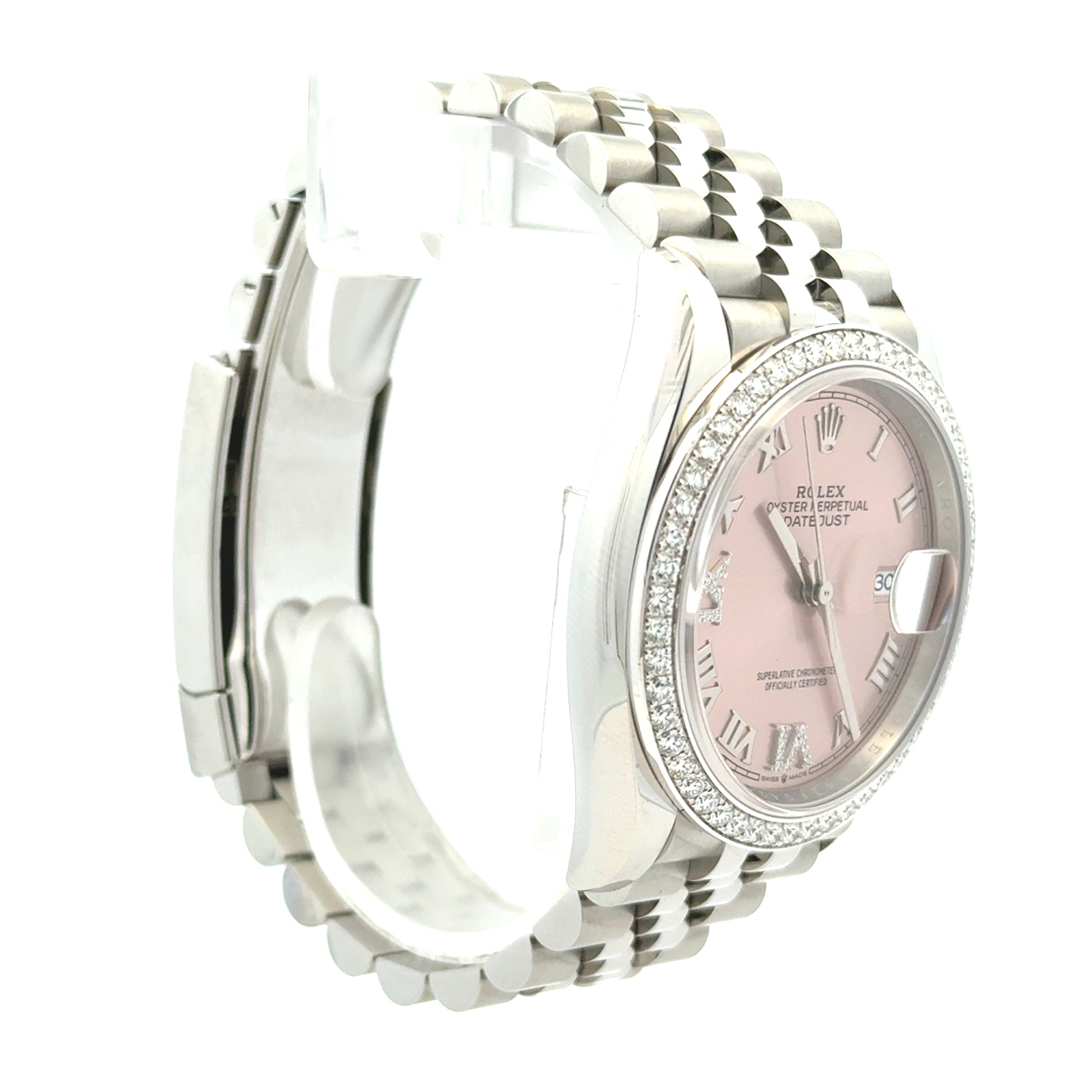 Rolex 126284RBR Datejust 36mm Pink Diamond Dial Diamond Bezel Jubilee Watch — photo 13 of 13