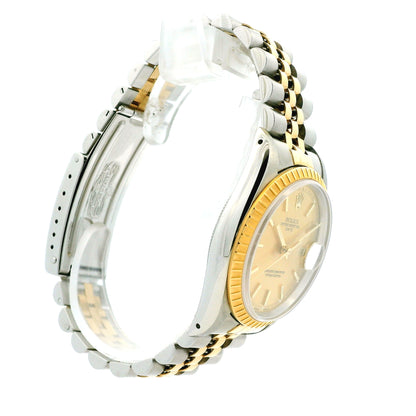 Rolex 15223 Datejust 34mm Champagne Dial Two Tone Jubilee Watch — photo 14 of 14