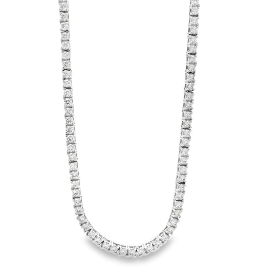 14k White Gold 2.41ctw Round Brilliant Diamond Necklace 17" — photo 16 of 16