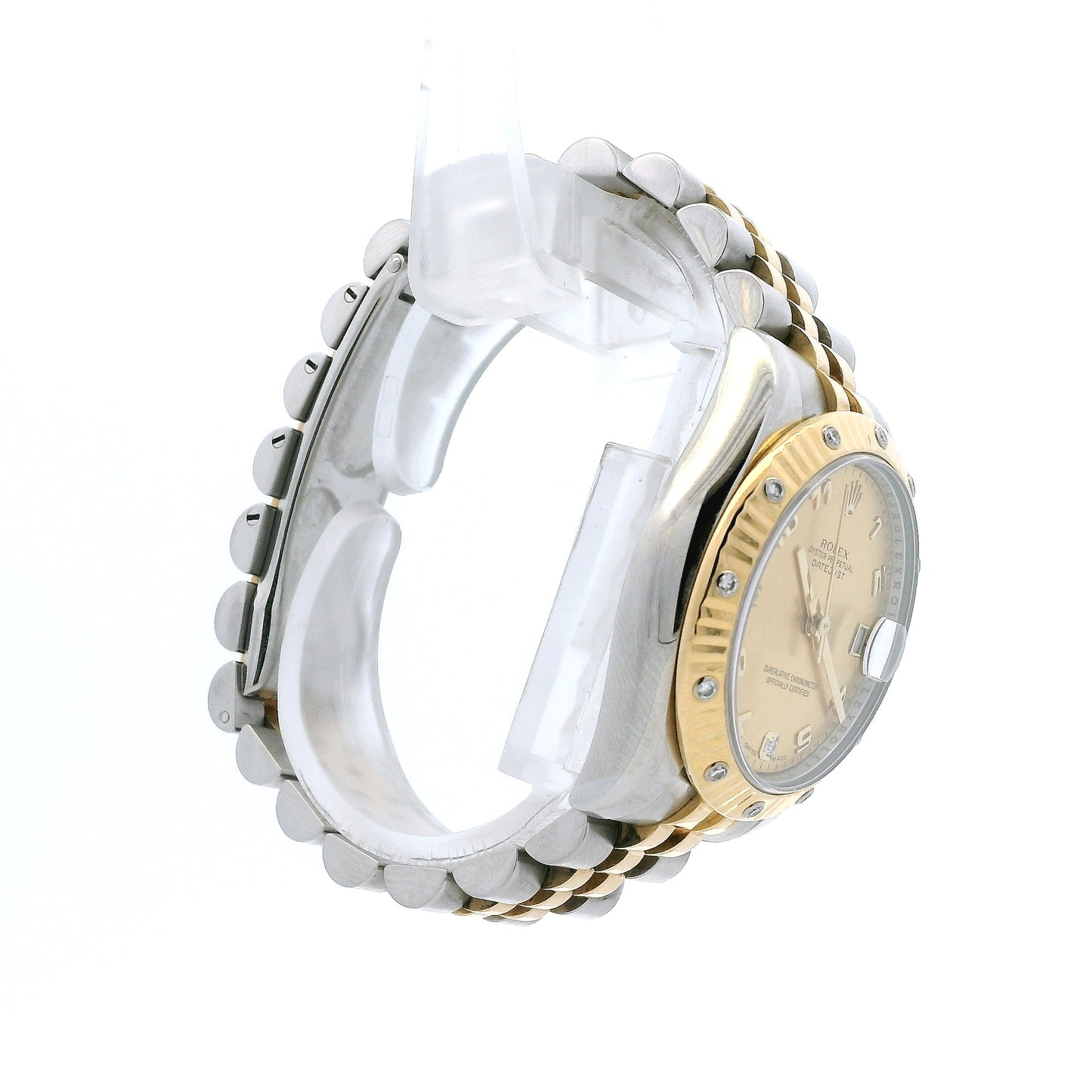 Rolex 178313 Datejust 31mm Champagne MOP Diamond Dial Diamond Bezel Two-Tone Watch — photo 16 of 18