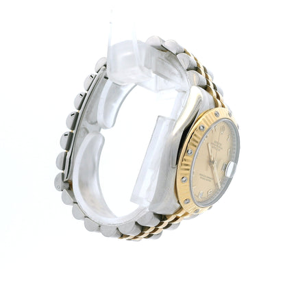 Rolex 178313 Datejust 31mm Champagne MOP Diamond Dial Diamond Bezel Two-Tone Watch — photo 16 of 18