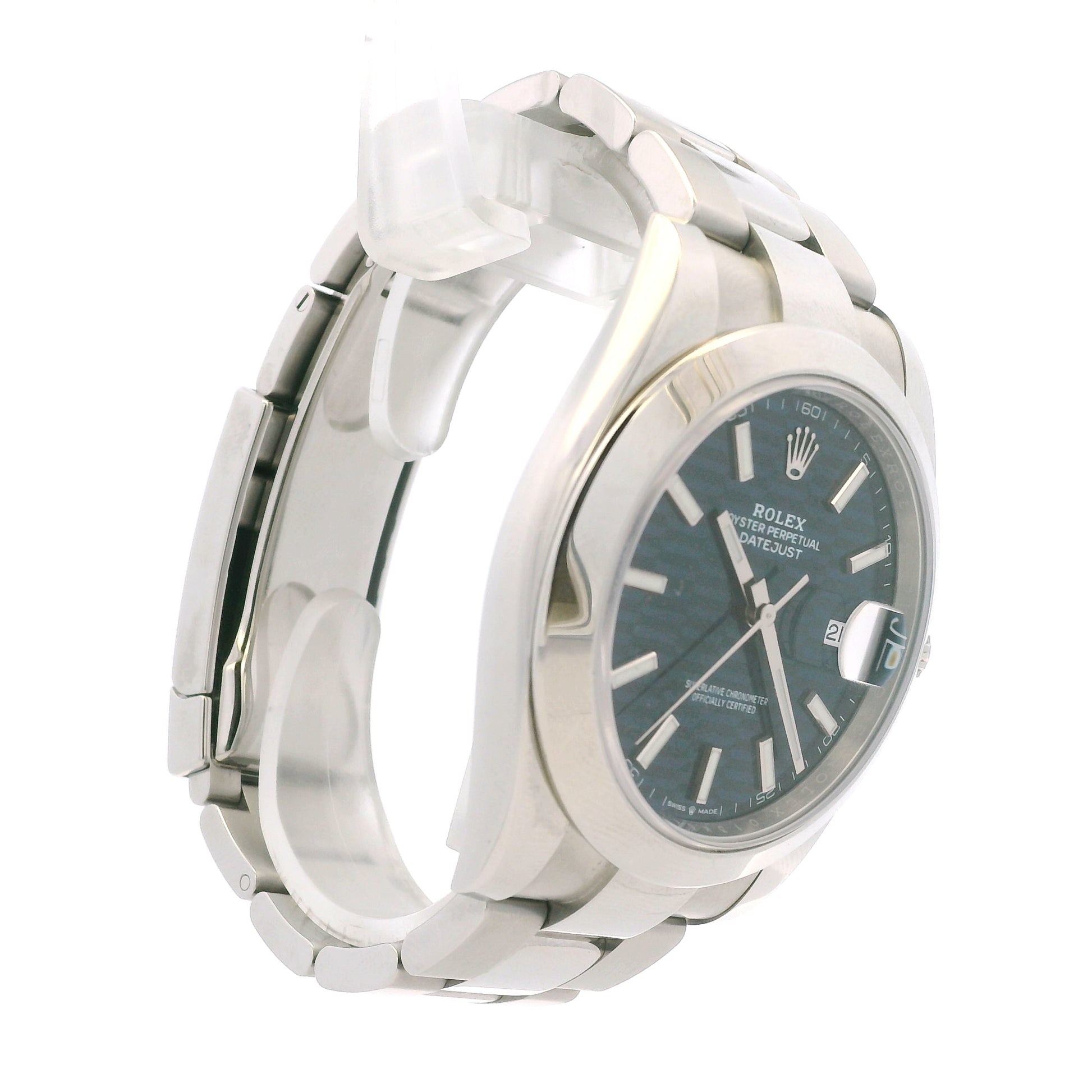 Rolex 126300 Datejust 41mm Blue Motif Dial Stainless Steel Watch — photo 16 of 16