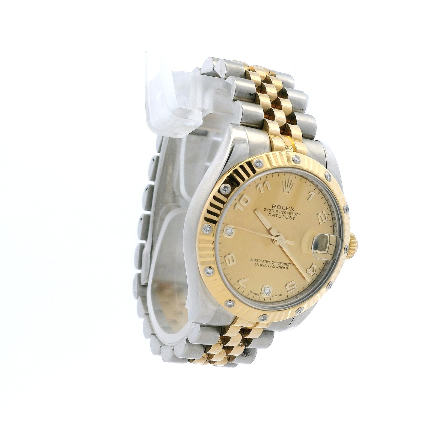 Rolex 178313 Datejust 31mm Champagne MOP Diamond Dial Diamond Bezel Two-Tone Watch — photo 18 of 18