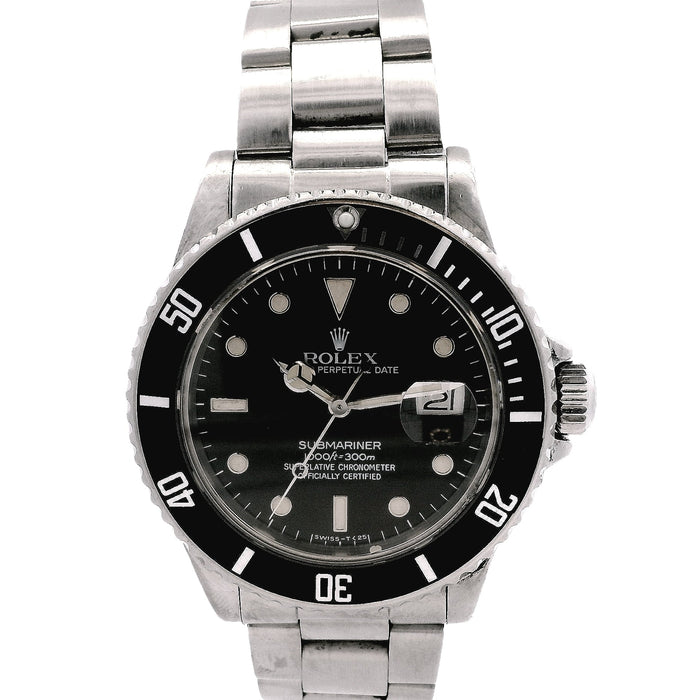 Rolex 16610 Submariner 40mm Black Dial Stainless Steel Watch