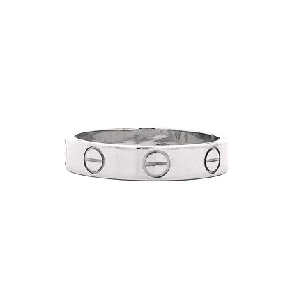 Cartier Platinum Love Ring — top-down view
