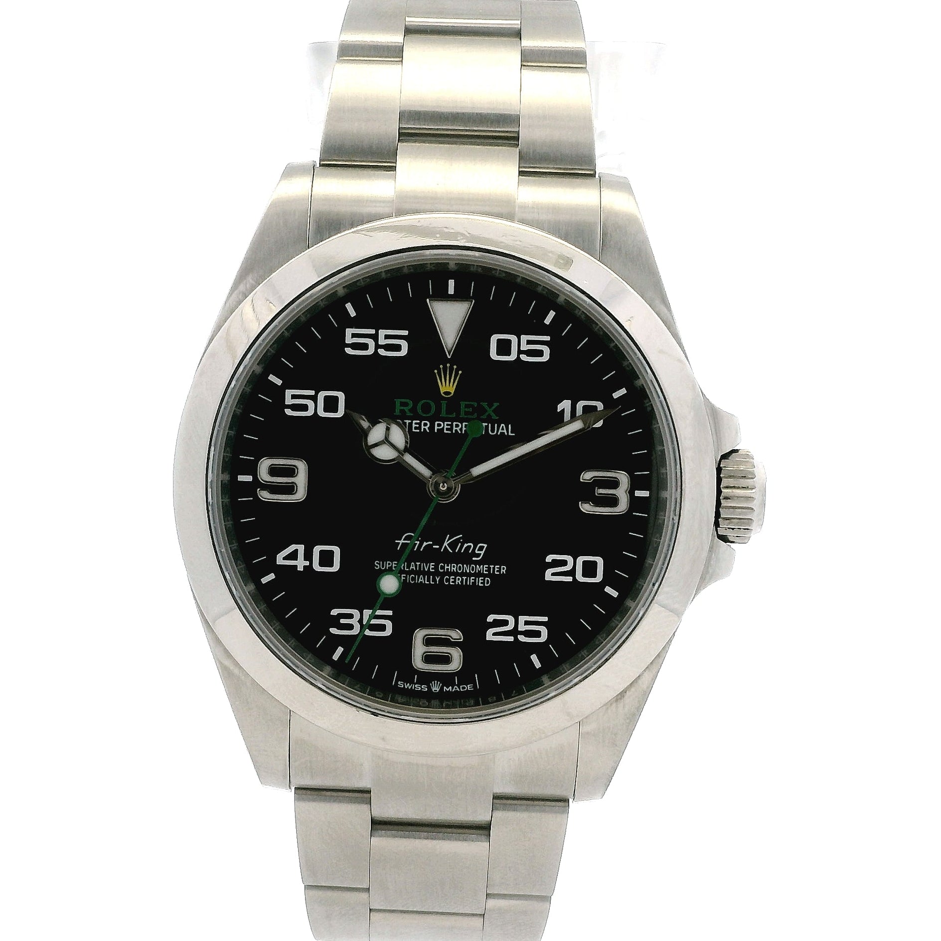 Rolex 126900 Air-King 40mm Black Dial Stainless Steel Watch — front view