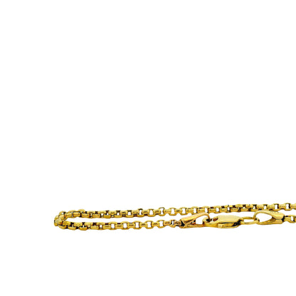 Effy 14k Yellow Gold Black Onyx & Diamond Dog Tag Pendant Necklace — left three-quarter angle