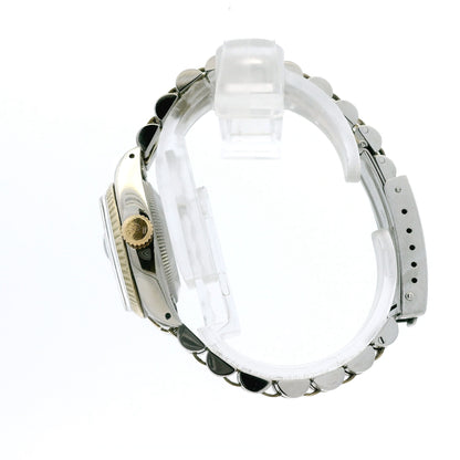 Rolex 6917 Oyster Perpetual Datejust 26mm Champagne Dial Two-Tone Watch — right side three-quarter view