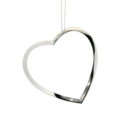 14k White Gold 5.92ctw Round Brilliant Diamond Pavé Heart Pendant Necklace — macro detail of the bail and stones