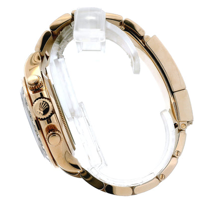 Rolex 116505 Daytona 40mm Chocolate Dial 18k Rose Gold Watch — side profile showing case thickness