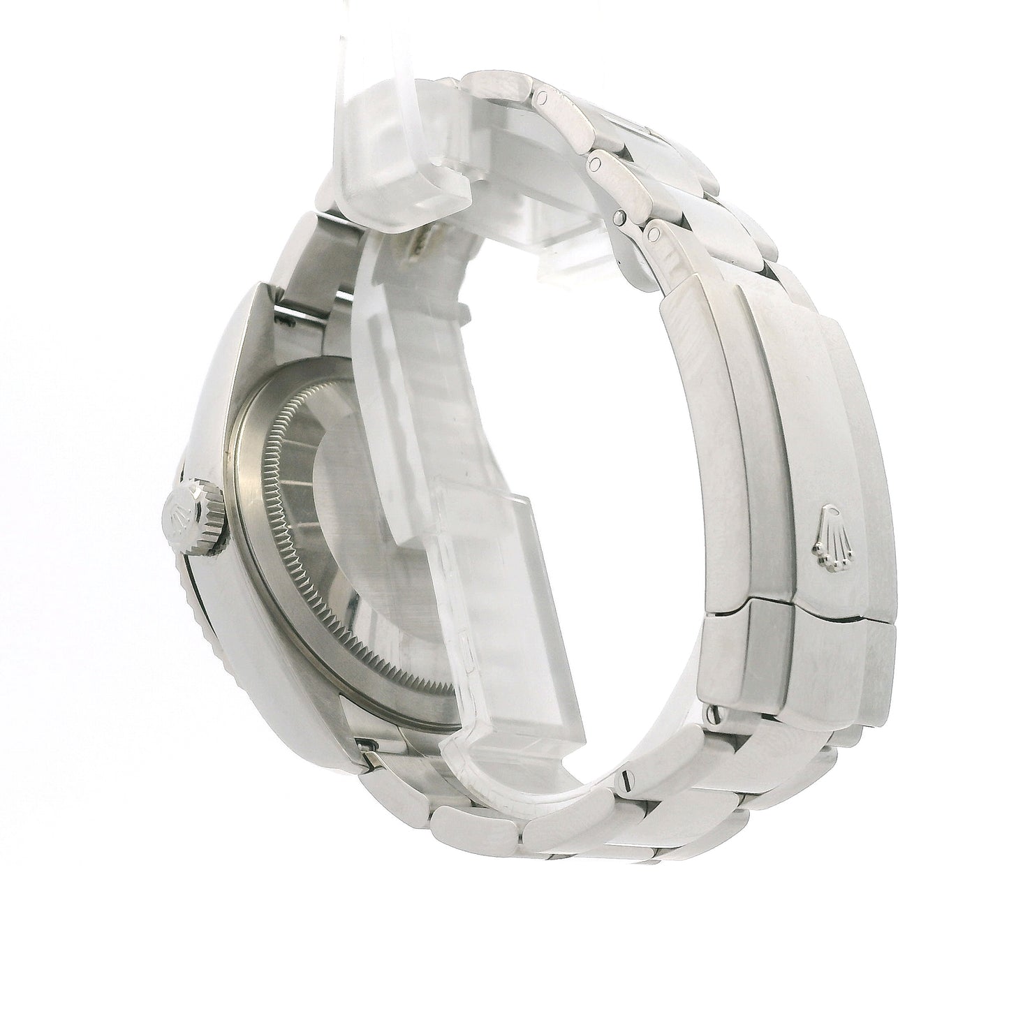 Rolex 326934 Sky-Dweller 42mm Blue Dial Stainless Steel Watch — caseback view