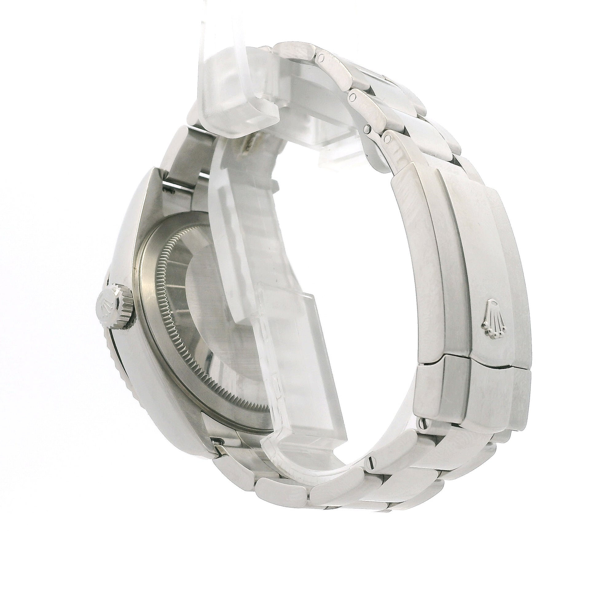 Rolex 326934 Sky-Dweller 42mm Blue Dial Stainless Steel Watch — caseback view
