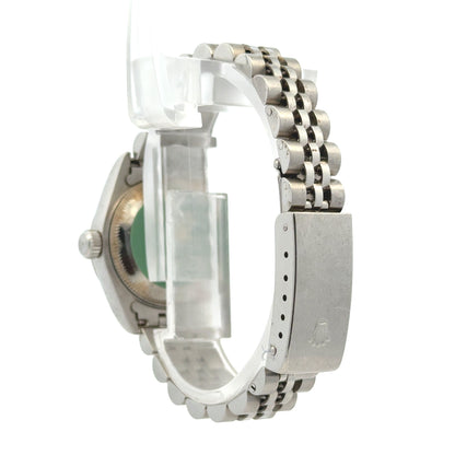 Rolex 79174 Datejust 26mm Two-Tone Blue Dial Jubilee Bracelet Watch — caseback view