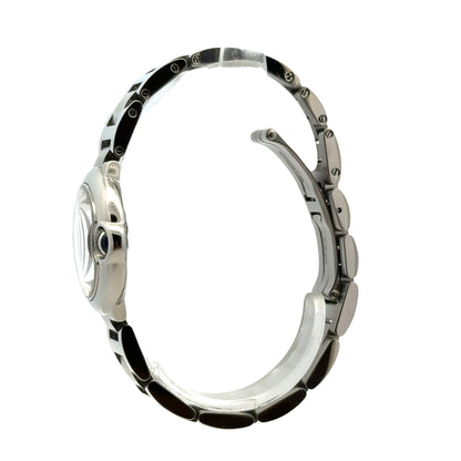 Cartier Ballon Bleu 28mm White Dial Stainless Steel Watch — caseback view