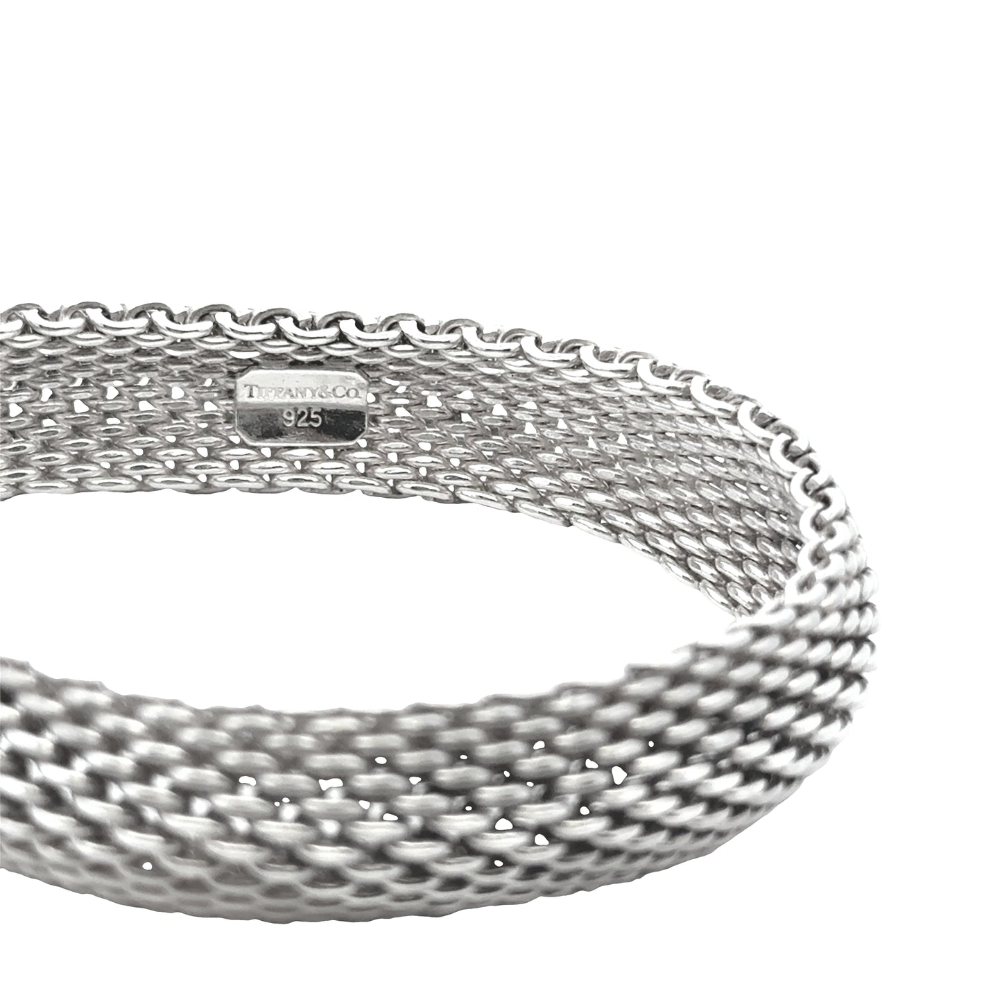 Tiffany & Co. Sterling Silver Somerset Mesh Bracelet 7.5" — reverse view